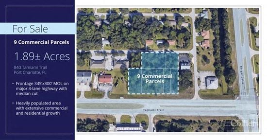 UNDER CONTRACT | 1.89± Acres - 9 Commercial Parcels - Port Charlotte