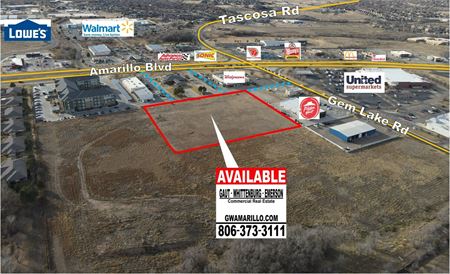 VacantLand space for Sale at Gem Lake and Amarillo Blvd in Amarillo