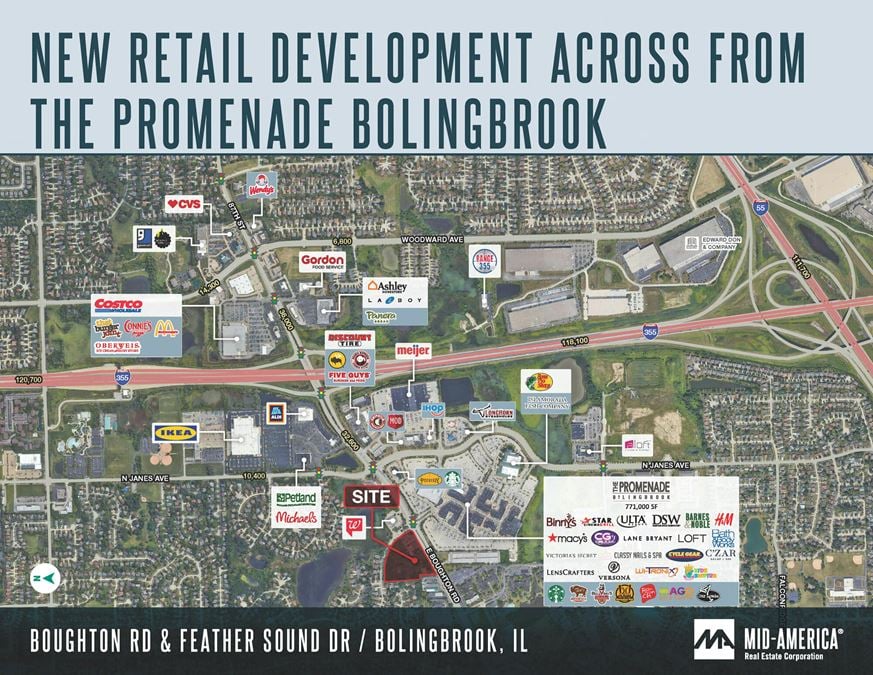 New Retail Development Across From The Promenade Bolingbrook