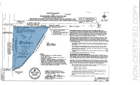 VacantLand space for Sale at SE Corner of Swan Lake Road at Airline Drive in Bossier City
