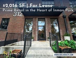 Prime Retail Space in the Heart of Inman Park | ±2,056 SF | For Lease