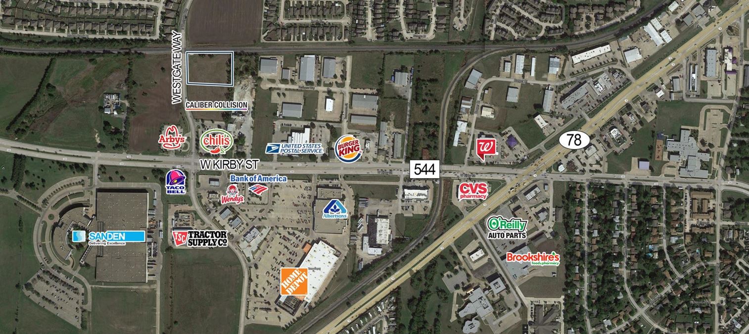 2± Acre Commercial Tract in Wylie, TX