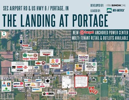 Retail space for Rent at SEC airport road and us highway 6, portage IN in Portage