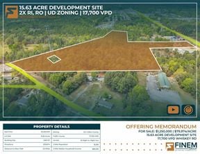 15.63 Acre Development Site | 17,700 VPD | Aiken County