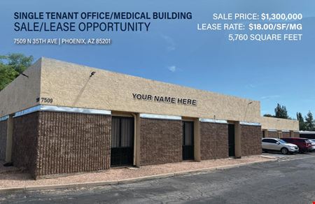 Office space for Rent at 7509 N 35th Ave in Phoenix