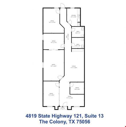  121 Office Plaza - Office Retail 4819 State Highway 121, Unit 13, The Colony 2,179 SQ FT