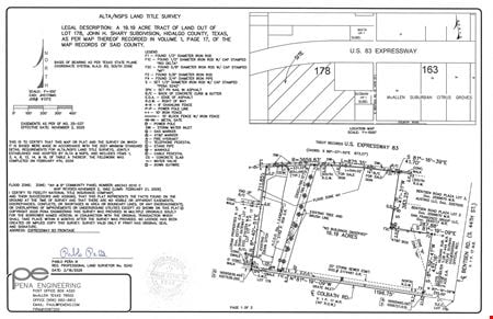 VacantLand space for Sale at Expressway 83 W. Frontage Road & Colbath Ave.-14.73 AC in McAllen