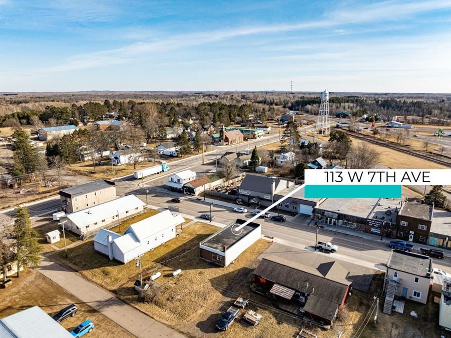 Solid Retail Location|113 W 7th Ave Floodwood, MN 55736