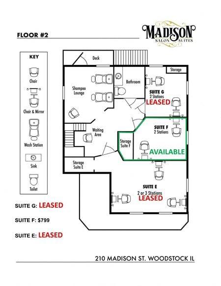 Retail space for Rent at 210 N Madison St in Woodstock