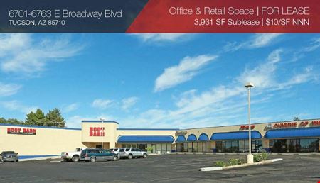 Retail space for Rent at 6701-6763 E Broadway in Tucson