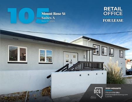 Retail space for Rent at 105 Mount Rose St Suite A in Reno