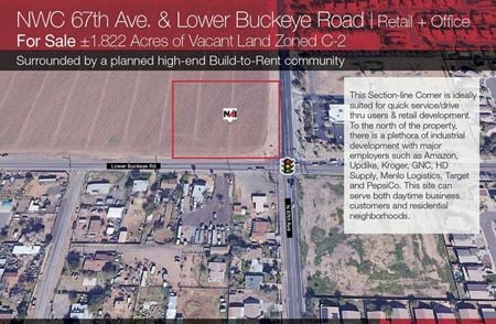 VacantLand space for Sale at NWC 67th Ave & Buckeye in Phoenix