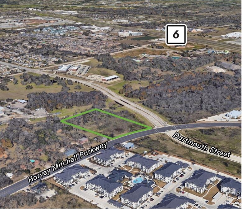 3.62 AC South Harvey Mitchell Parkway & Dartmouth Street 