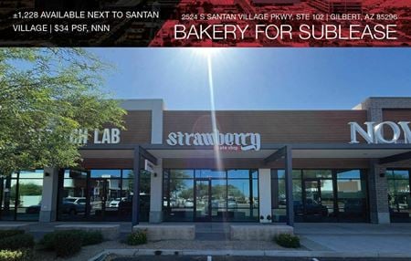 Retail space for Rent at 2524 S Santan Village Pkwy, Suite 102 in Gilbert