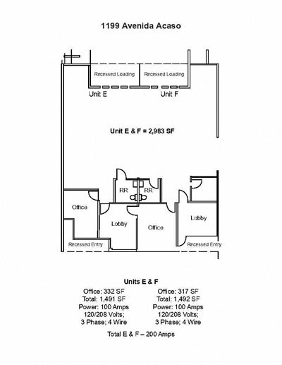 1199 Avenida Acaso, Units E&F
