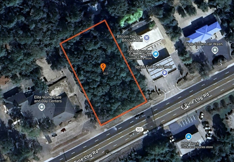 Prime .97-Acre Development Opportunity on High-Traffic E. Pine Log Rd.