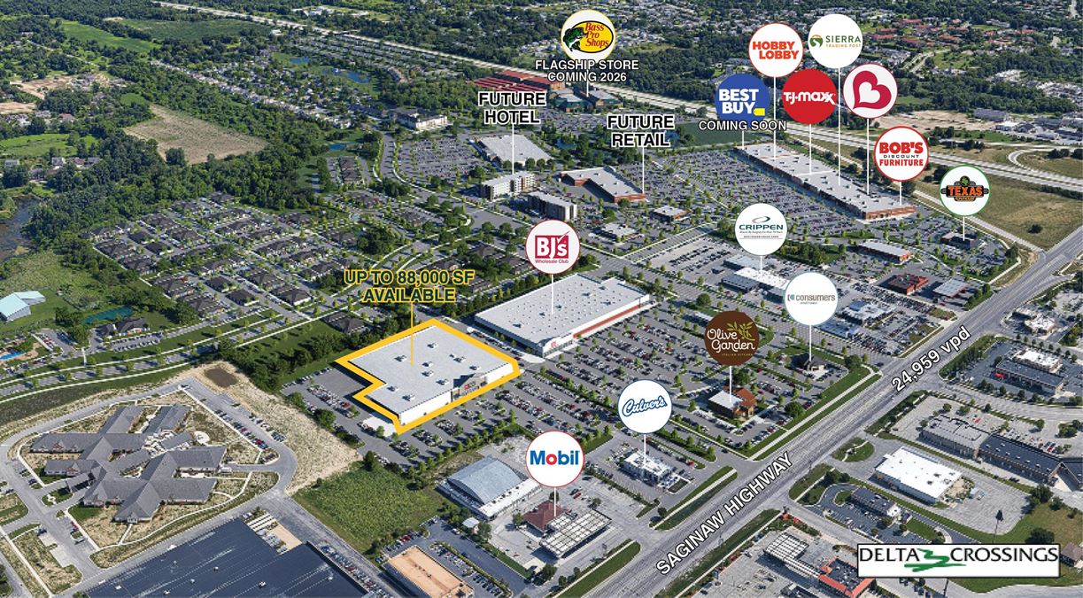 Delta Crossing - Big Box Retail Available