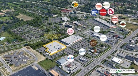 Photo of commercial space at NEQ Saginaw Highway & I-96 in Lansing