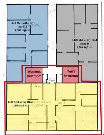 1,800 sqft Office Space For Lease New Bern