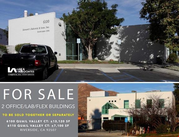Office space for Sale at 6100 & 6110 Quail Valley Court in Riverside