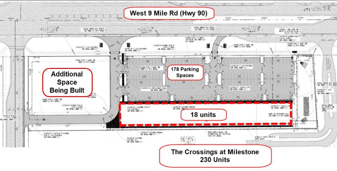 Town Center - 3 spaces for lease- 1449 W 9 Mile Road