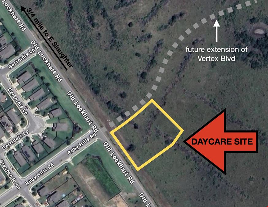 1.5 Acre Daycare Development Site in S Austin