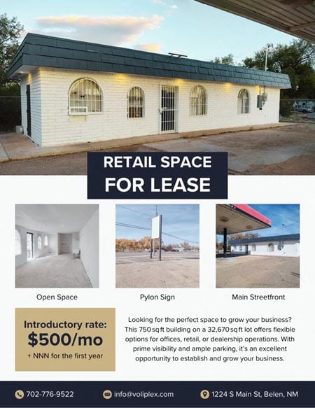 Retail space for Rent at 1224 S Main St in Belen