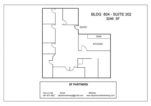 3246 SF 804-Suite 302 Professional Office Space