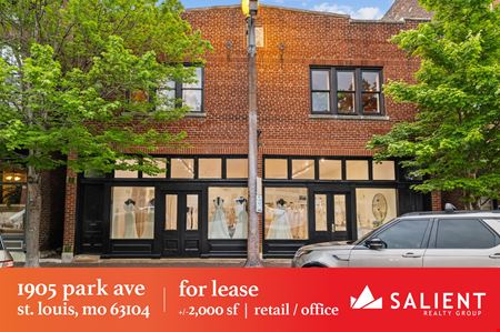 Retail space for Rent at 1905 Park Ave. in St. Louis
