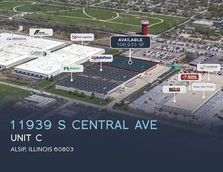 Industrial space for Rent at 11939 S Central Ave in Alsip