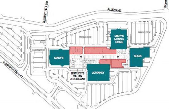 Emerald Square Mall Store Map Emerald Square Mall - Esm: 999 Washington St, N.attleboro, Ma |  Commercialsearch