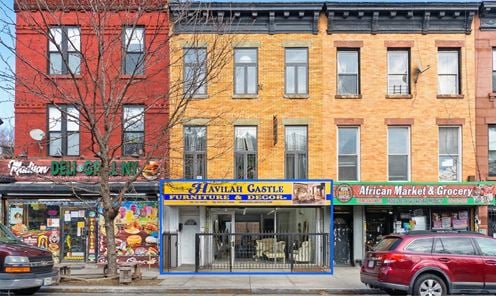 1,200 SF | 385 Nostrand Avenue | Vanilla Box Retail with Backyard for Lease