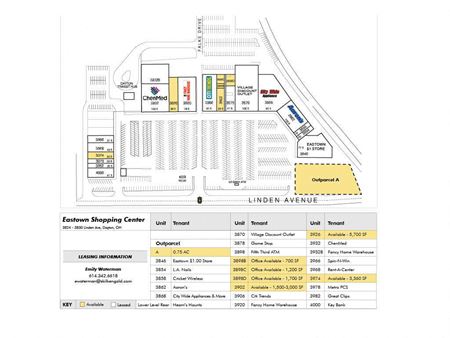 Retail space for Rent at 3824-4000 Linden Avenue in Dayton