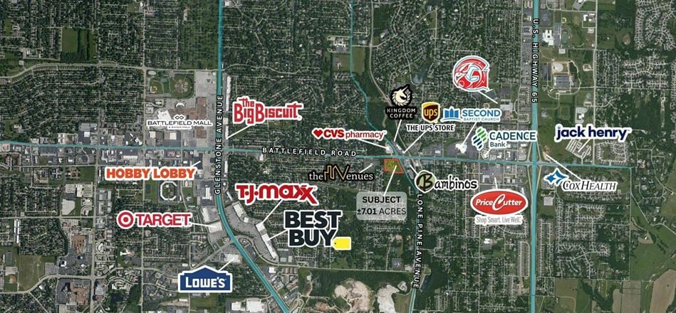 RETAIL/OFFICE DEVELOPMENT SITE FOR SALE ON BATTLEFIELD