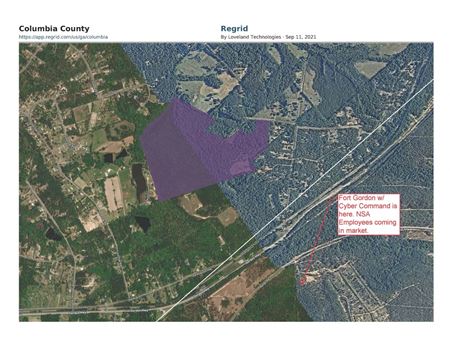 Opportunity of Fort Gordon Cyber Command 127.8 AC Neighborhood Augusta, GA | POTENTIAL MINI-ESTATES AT $400K+ EACH *PRICE DROP* - Grovetown