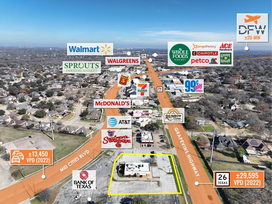 REIT Sale | Former Boston Market | 43K VPD | Dallas MSA | Drive Thru