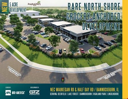 Retail space for Rent at Waukegan Road & Half Day Road in Bannockburn