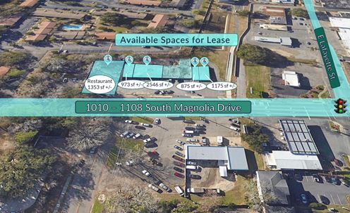 Tallahassee Retail for Lease on S Magnolia Dr