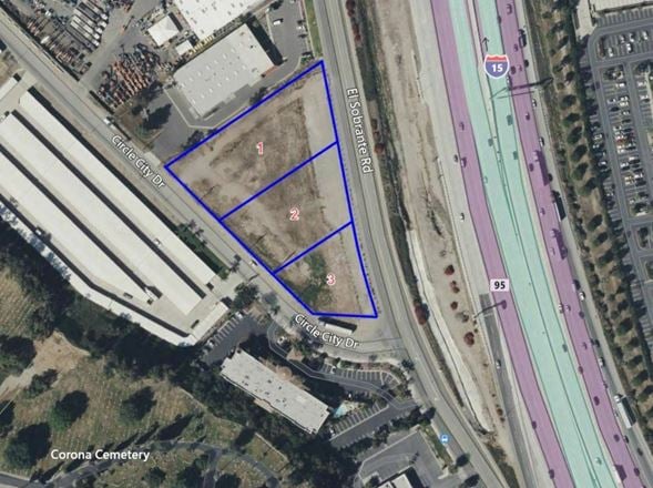 VacantLand space for Sale at NWC of El Sobrante Rd and Circle City Drive in Corona