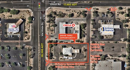 Freestanding Former Bank Drive Thru Opportunity