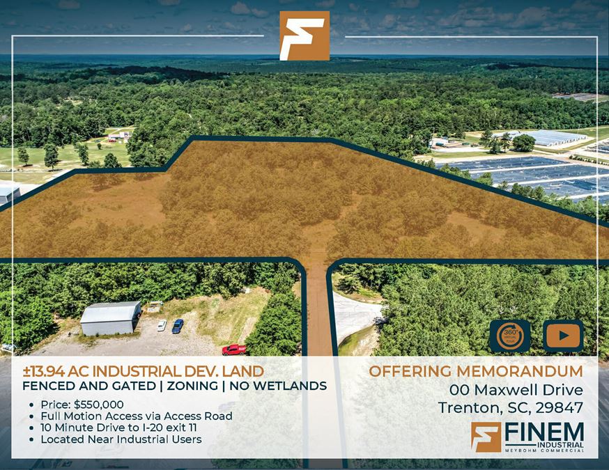 ±13.94 Ac Industrial Dev. land