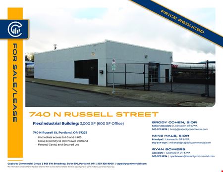 Industrial space for Rent at 740 N Russell St in Portland