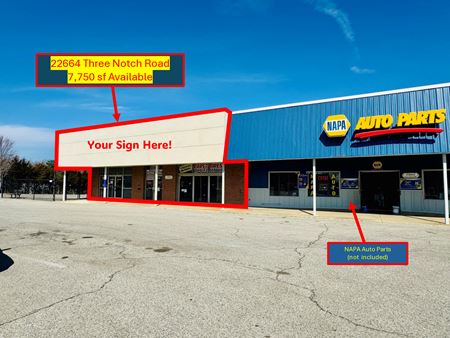 Photo of commercial space at 22664 Three Notch Rd in Lexington Park