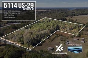 8 Acres Land- HWY 29- Near Lake Hartwell- No Zoning