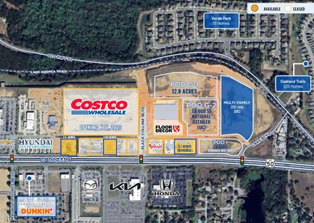 Photo of commercial space at Costco Outparcels - W SR 50/ Plaza Collina in Clermont