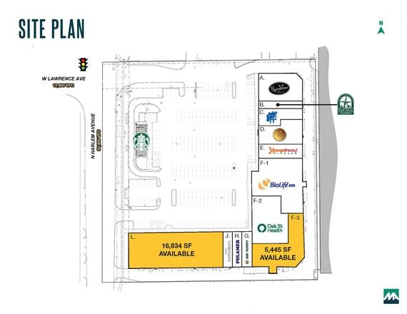 Retail space for Rent at 4747 N Harlem Ave in Harwood Heights