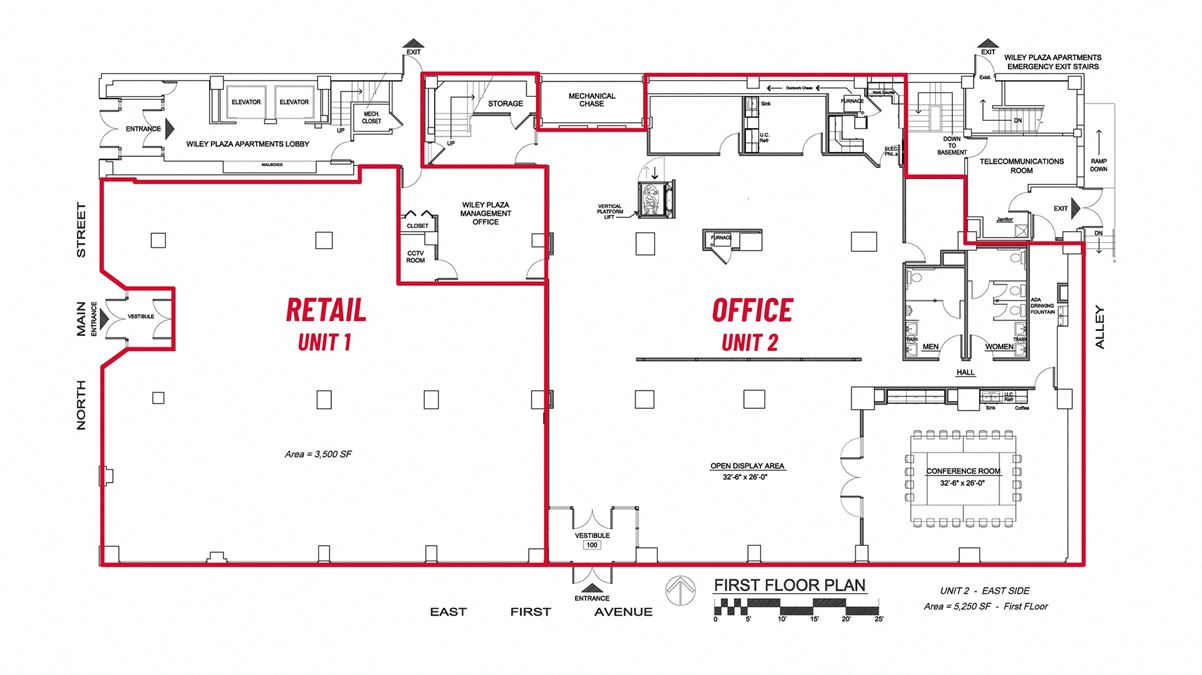 RETAIL/OFFICE SPACE AT HISTORIC WILEY BUILDING