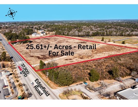 25.61+/- acres Retail Tract A