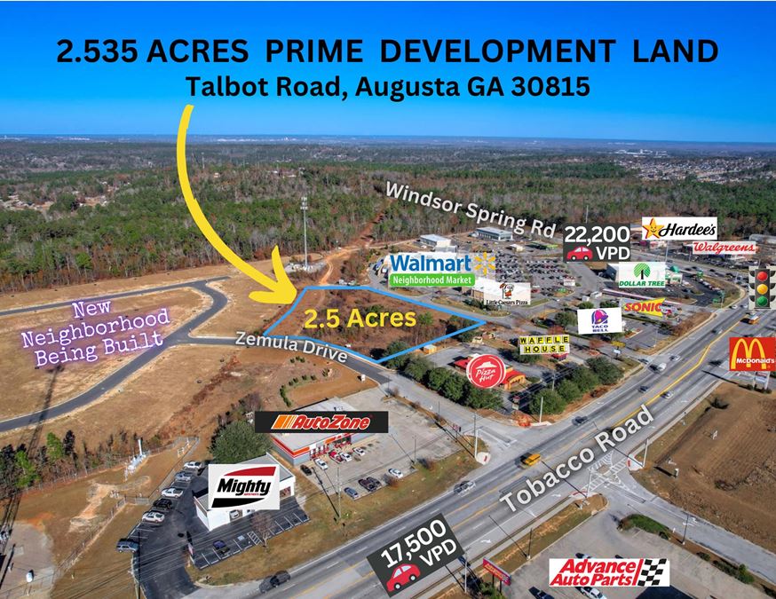 2.535 acre outparcel - Walmart Neighborhood Market - Augusta, GA