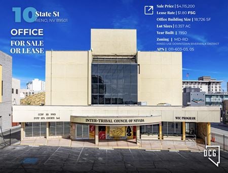 Office space for Rent at 10 State St in Reno